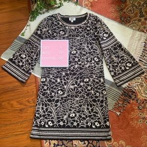 NWT Max Studio Boho Floral Bell Sleeve Sheath Dress